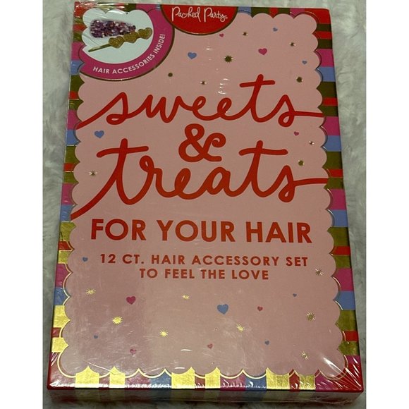 Packed Party Brand Sweets & Treats 12 pc. Girl's Hair Accessory Set (READ-NIB) - Picture 1 of 5